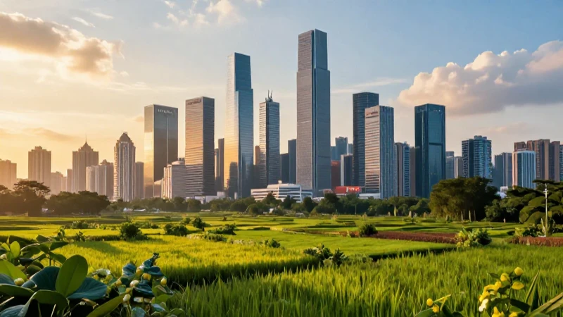 Naturaleza y ciudad en un contraste educativo vívido