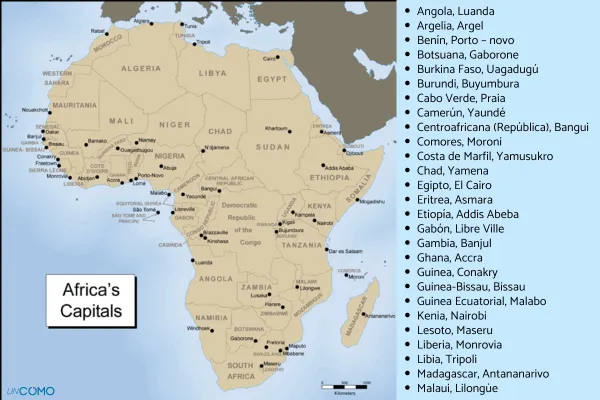 Países de África: Lista Completa y Actualizada de Capitales 13 paises de africa lista completa y actualizada de capitales
