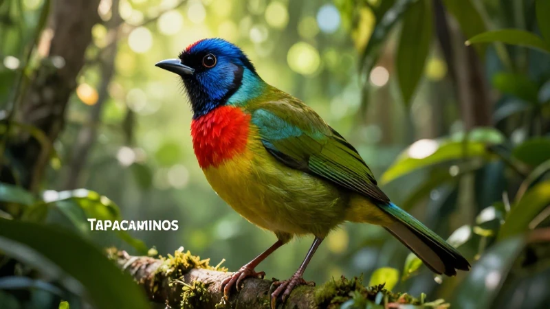 El cautivador canto del pájaro tapacaminos: una delicia sonora 3 Tapacaminos en selva mexicana, luz vibrante y realismo