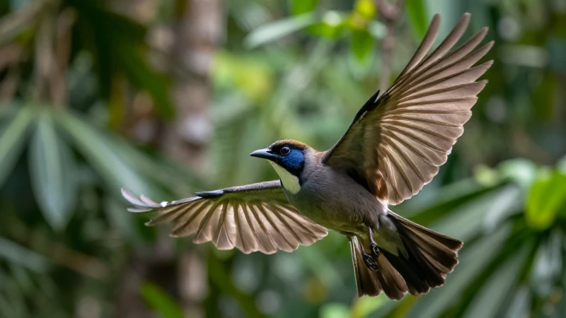 Pájaro: definición, características y usos que debes conocer 4 Ave volando con detalle en selva tropical