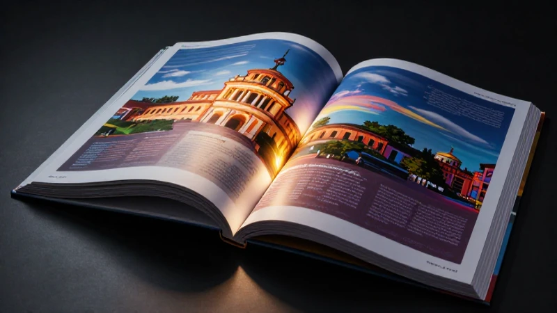 Libro abierto luminoso con estilo educativo moderno