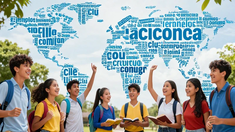 Jóvenes mexicanos aprenden vocabulario educativo