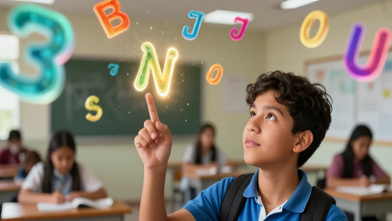 Estudiante mexicano aprende en ambiente moderno