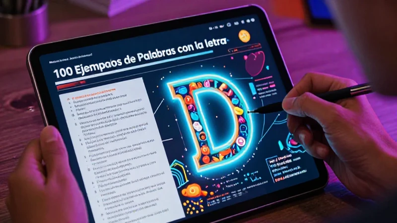 Palabras con D: 100 Ejemplos de Palabras con la Letra D 6 100 ejemplos de palabras con la letra D