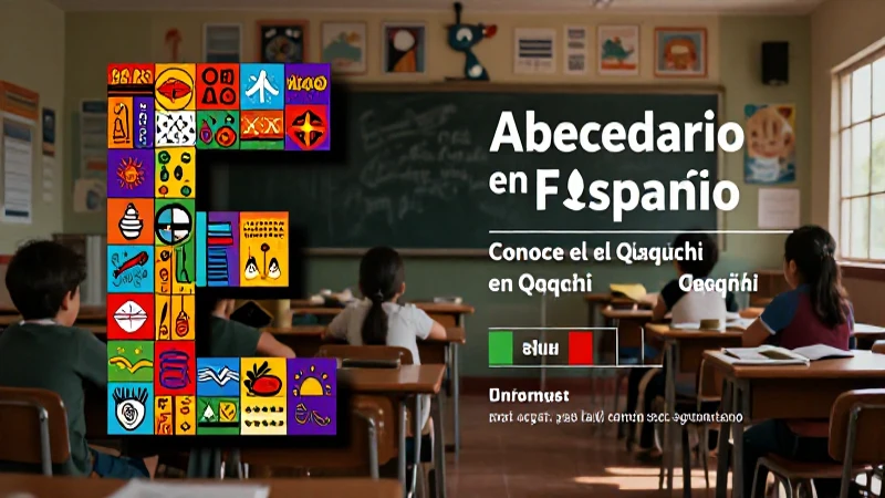 Palabra con E: Conoce el Abecedario en Q'eqchi y Español 5 Comparación vibrante entre alfabetos Qeqchi y español