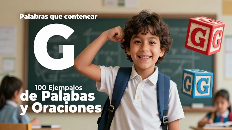 100 Ejemplos Educativos de la Letra G