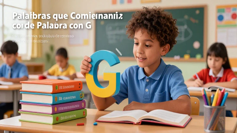 Aprende la G con 100 palabras educativas