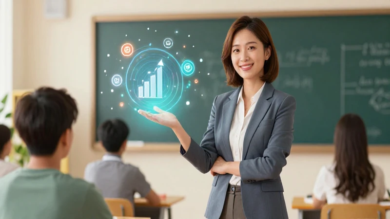 Educador experto en moderno entorno de aprendizaje