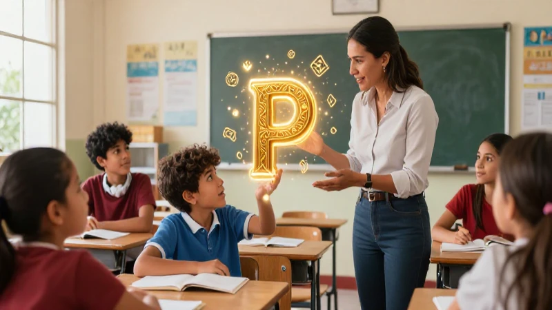 Clase dinámica en aula mexicana vibrante