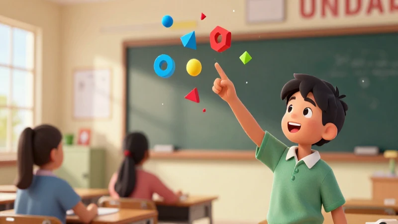 Ilustración vibrante de una clase mexicana moderna y dinámica