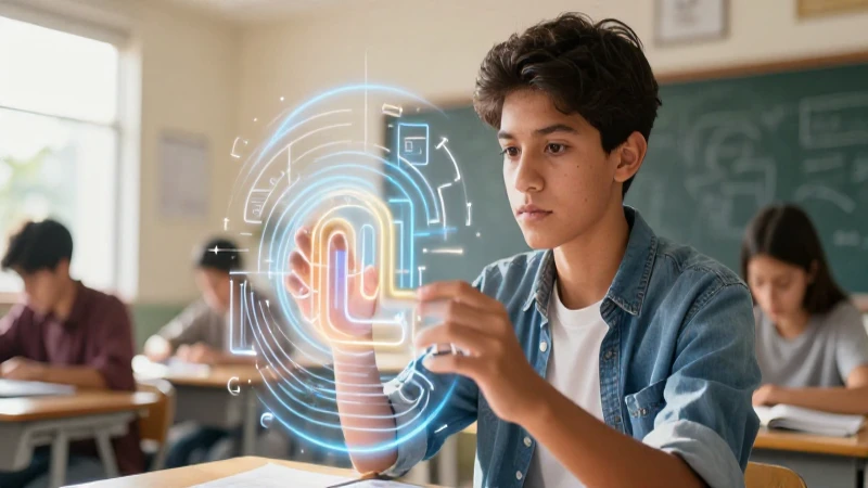 Joven mexicano estudia estructura lingüística abstracta