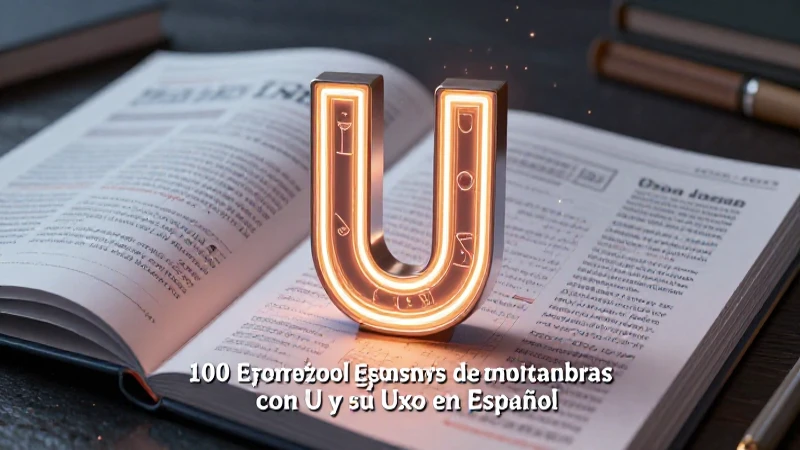 La letra U y formación de plurales