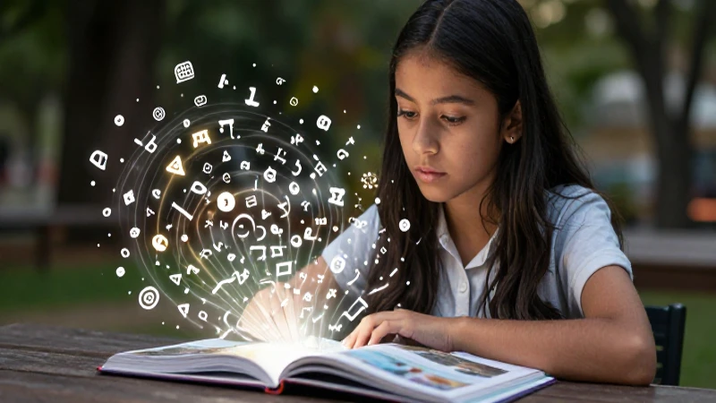 Estudiante mexicano creativo conecta gramática y conocimiento