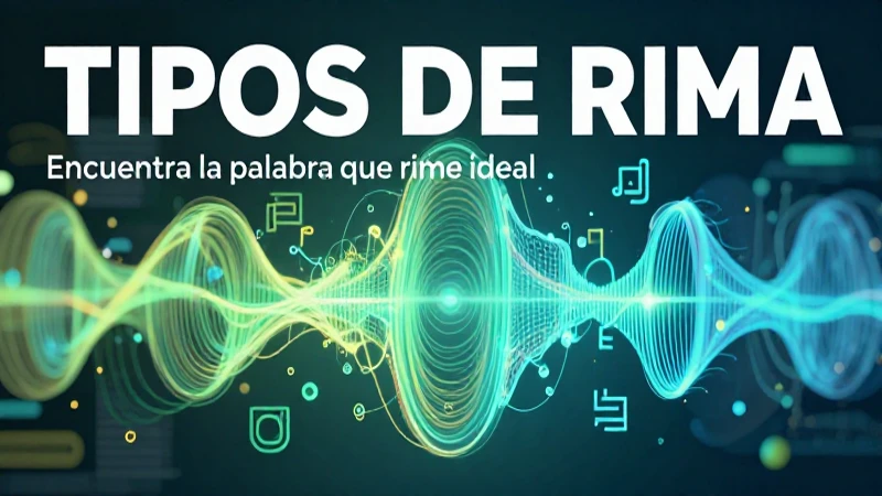 Ilustración académica sobre el estudio de rimas