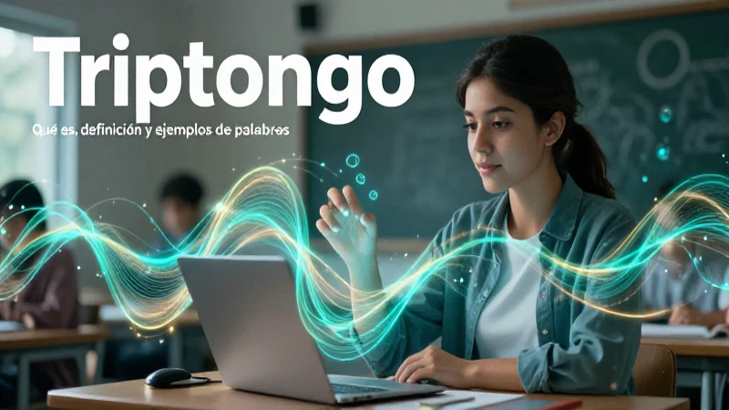Triptongo: Qué es, definición y ejemplos de palabras 5 Acentuación de triptongos: imagen educativa vibrante