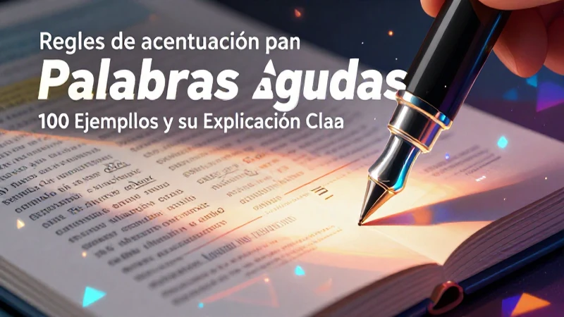 Reglas de acentuación con ejemplos visuales