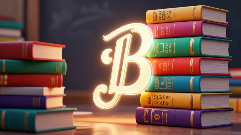 Ilustración de blog vibrante de educación