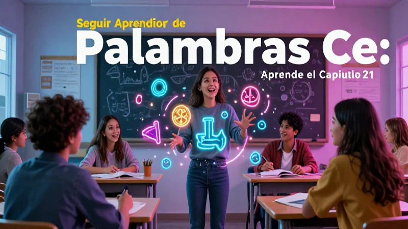 Palabras Ce: Aprende el Capítulo 21 de Manera Divertida 6 Aprende el Capítulo 21 de Palabras Ce