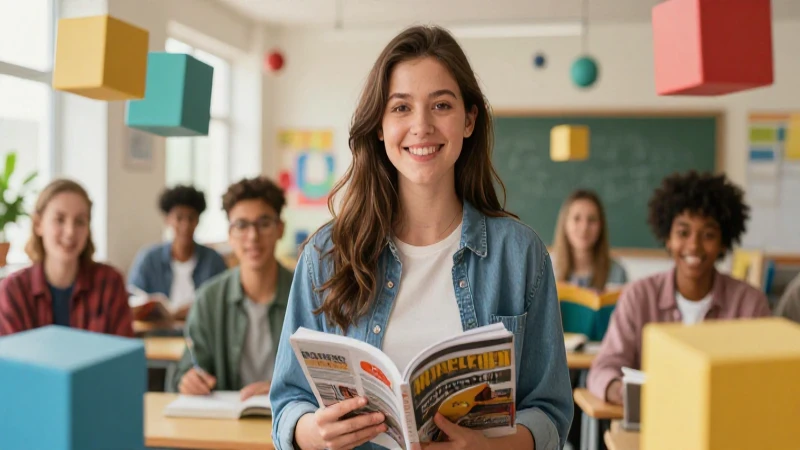 Palabras Compuestas: 100 Ejemplos para Practicar y Aprender 5 Estudiante alegre en entorno moderno y vibrante