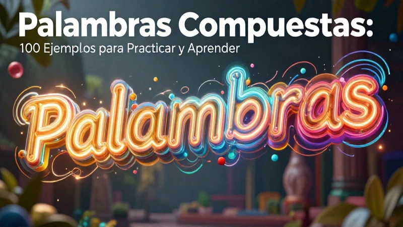 Palabras Compuestas: 100 Ejemplos para Practicar y Aprender 8 100 ejemplos para practicar palabras compuestas