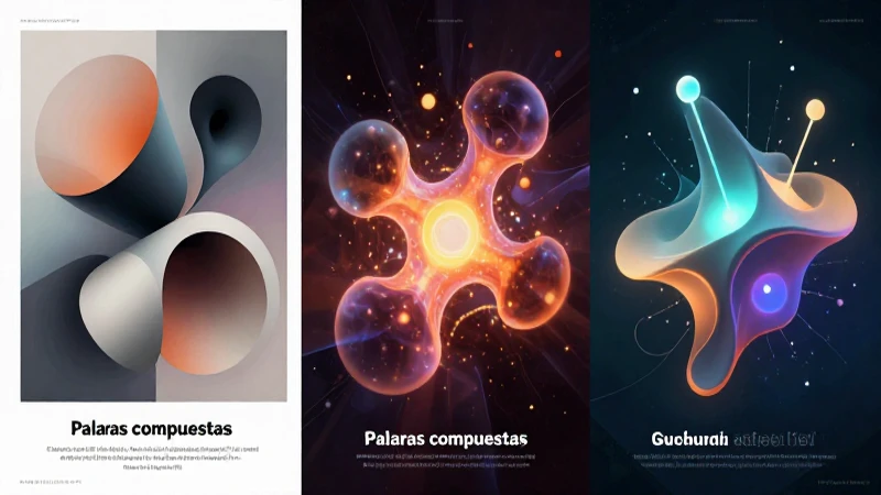 Palabras compuestas: qué son, cómo se forman y ejemplos 6 Ilustración dinámica de conceptos lingüísticos abstractos