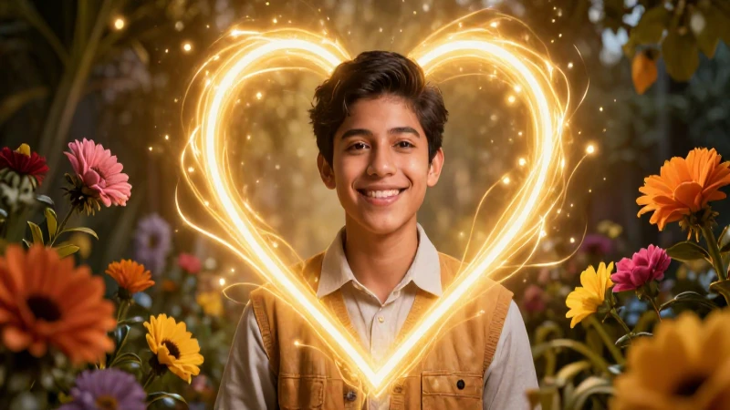Ilustración brillante de estudiante mexicano