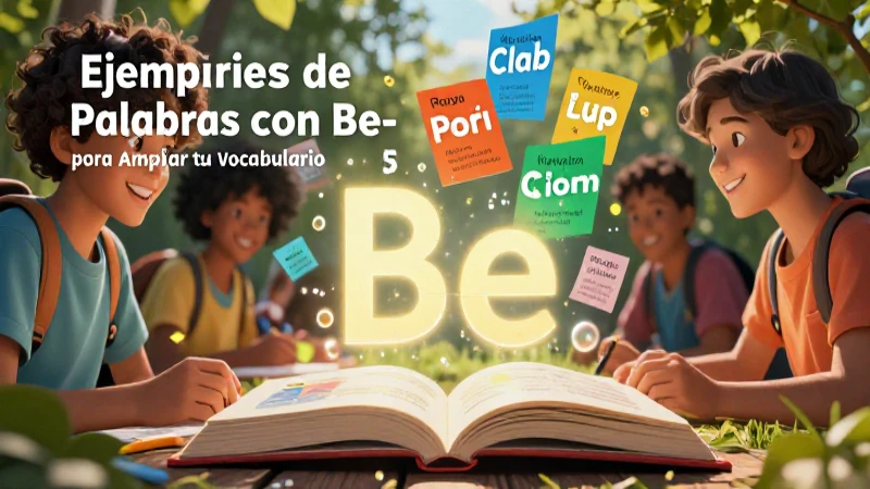 Ejercicios de vocabulario con el verbo Be
