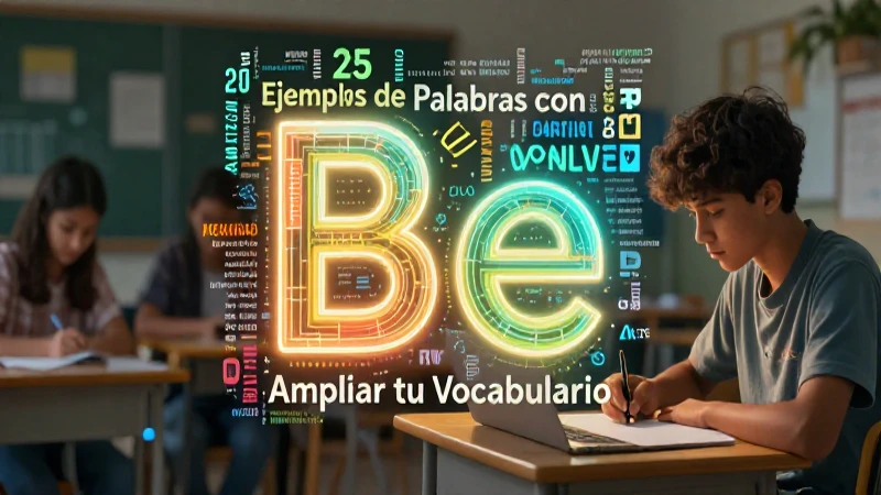 Recursos de vocabulario con ejemplos de Be-