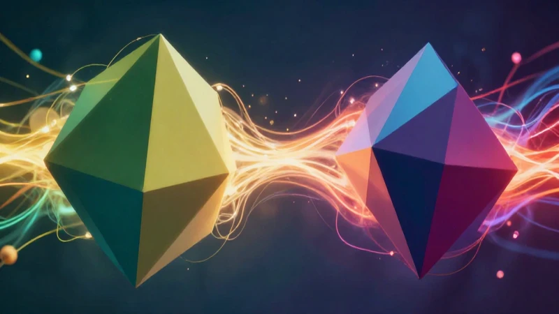 Conceptos abstractos luminosos unidos en estética educativa moderna