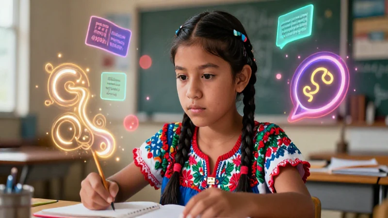 Joven dinámico aprende idioma con estilo mexicano
