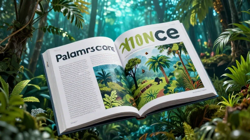 Ilustración de libro de vocabulario natural