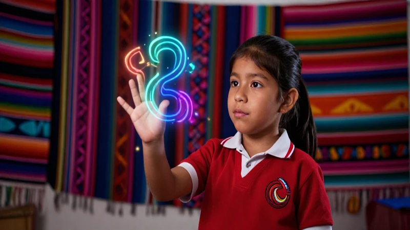 Niño mexicano aprende conceptos en ilustración profesional