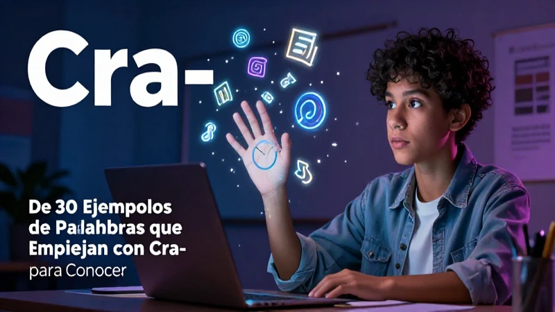 Palabras con cra- en ejemplos ilustrados