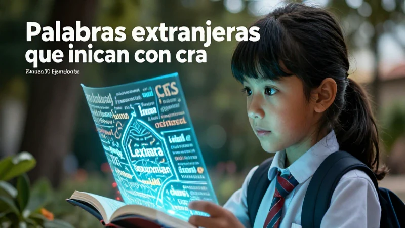 Vocabulario extranjero con estilo educativo moderno