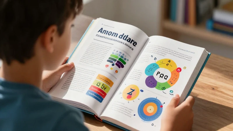 Estudiante brillante con libro de fonética y estética moderna