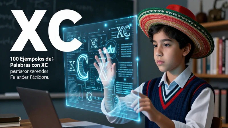 Estudiante aprende palabras XC en una revista