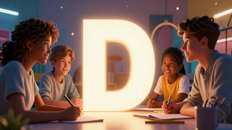 Joven aprende en entorno moderno y brillante