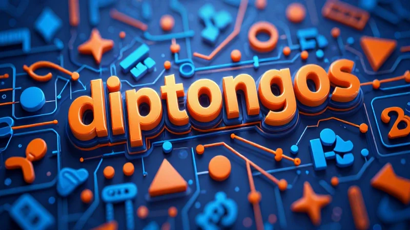 100 ejemplos de palabras con diptongo explicados 13 Concepto visual educativo sobre diptongos