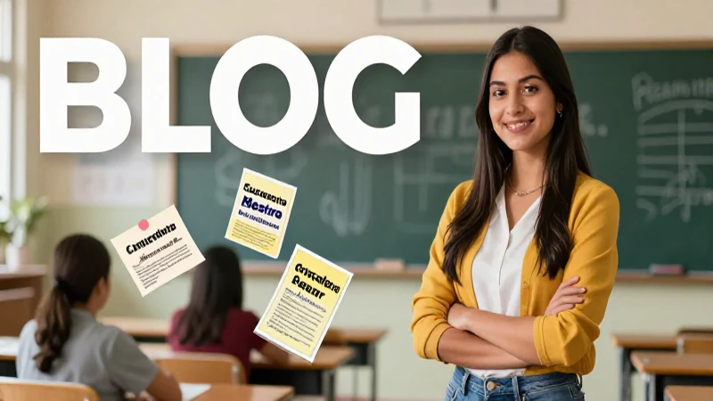 Maestra mexicana educadora con estética profesional