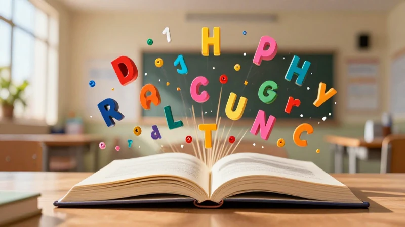 Libros, letras y luz crean un aula vibrante