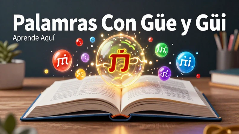 50 Ejemplos de Palabras Con Güe y Güi: Aprende Aquí 4 Aprende fonética española con ejemplos claros