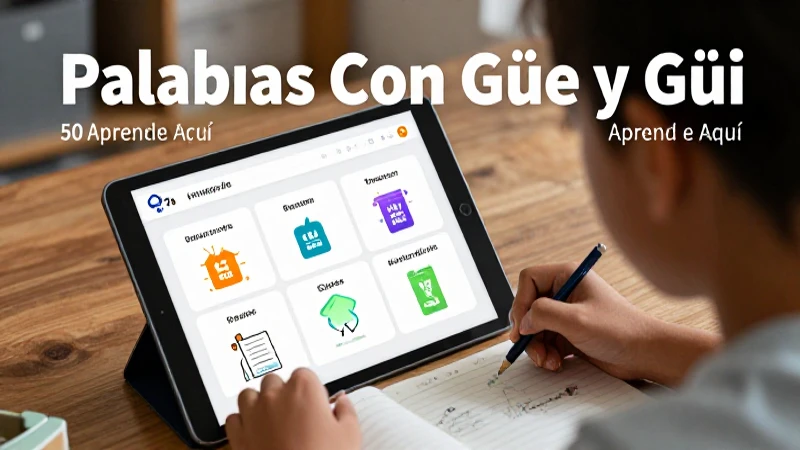 50 Ejemplos de Palabras Con Güe y Güi: Aprende Aquí 7 Recursos para practicar Güe y Güi