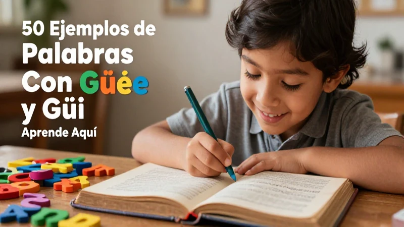 50 Ejemplos de Palabras Con Güe y Güi: Aprende Aquí 9 Aprende palabras con güe y güi