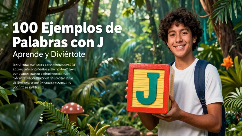 Aprende vocabulario con la letra J