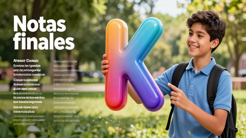 Lección visual educativa sobre la letra K