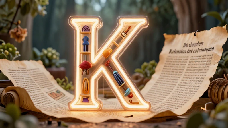 Diseño visual de etimologías con la K