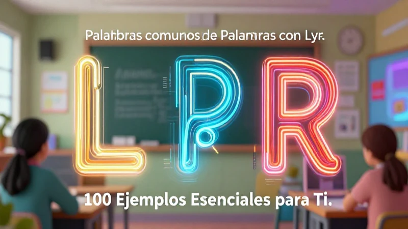 Dominando L y R: Vocabulario esencial
