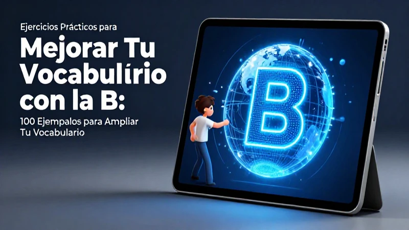 Mejora vocabulario con ejercicios de la B