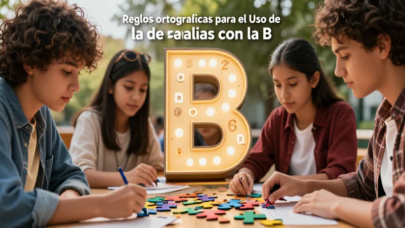 Aprende ortografía de la B con ejemplos
