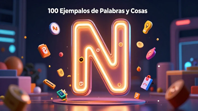 Palabras con la N: 100 Ejemplos de Palabras y Cosas 3 Ilustración de sustantivos con la N en México